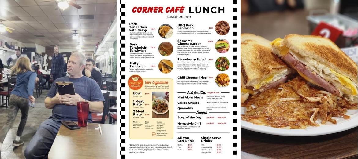 CORNER CAFE Menu