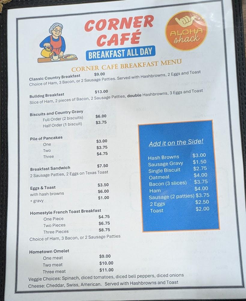 CORNER CAFE Menu image 3